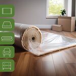 Pack and Move - Housse de protection tapis - Impérméable et anti-poussière - 3 m - Fermeture facile