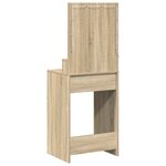 vidaXL Coiffeuse avec éclairage LED en chêne Sonoma  50x41x135 cm
