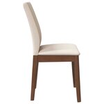 vidaXL Chaises à manger coussins 2 Pièces marron bois massif caoutchouc