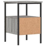 vidaXL Tables de chevet 2 Pièces sonoma gris 34x36x50cm bois d'ingénierie