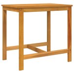 vidaXL Ensemble de balcon avec coussins 3 Pièces bois massif d'acacia