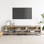 vidaXL Meuble TV chêne sonoma 180x34x41 cm bois d'ingénierie