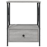 vidaXL Tables de chevet 2 Pièces sonoma gris 50x41x65 cm bois ingénierie