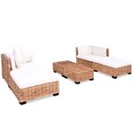 vidaXL Ensemble de canapés 16 Pièces Rotin naturel