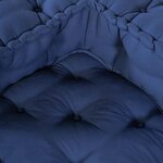 vidaXL Unité de canapé modulaire 2 Pièces Indigo 140 x 70 x 56 cm Tissu