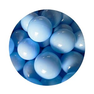 Lot de 50 balles bleu clair