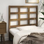 vidaXL Tête de lit Marron miel 105 5x4x100 cm Bois massif de pin