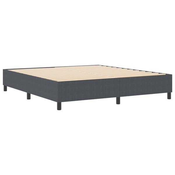 vidaXL Cadre de lit plateforme Gris foncé 180 x 200 cm