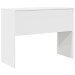 vidaXL Bureau Blanc 100 x 40 x 76 cm Bois d'ingénierie