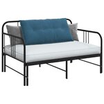 vidaXL Coussin de Dos Bleu 100 x 50 cm Tissu en velours côtelé