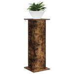 vidaXL Support de Plante 2 pc Chêne fumé 30 5 x 30 x 80 5 cm