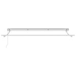 vidaXL Cadre de auvent Blanc 3.5 x 2 m Acier thermolaqué  aluminium