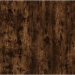 vidaXL Table basse Chêne fumé 80x45x45 cm Bois d'ingénierie et fer