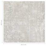 vidaXL Dalles de plancher autoadhésives 20 Pièces PVC 1 86 m² gris clair