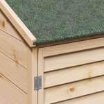 vidaXL Abri de jardin Naturel 59 x 56 x 176 cm Bois de Sapin Massif