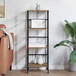 vidaXL Étagère Chêne artisanal 40 x 29 5 x 115 cm Bois d'ingénierie
