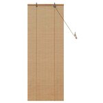 vidaXL Store enrouleur Marron Clair 60 x 160 cm Bambou