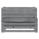 vidaXL Lit coulissant sans matelas gris 2x(90x200) cm