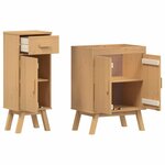 vidaXL Ensemble de meubles de salle de bain avec tiroir 2 Pièces Marron