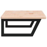 vidaXL Étagère de vasque murale acier et bois de chêne massif