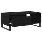 vidaXL Table basse Chêne noir 90 x 50 x 36 5 cm Bois d'ingénierie