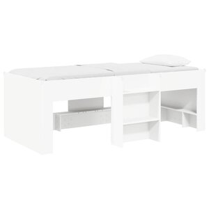 vidaXL Cadre de Lit Élevé pour Enfants 2 Pièces Blanc 80 x 200 cm