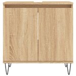 vidaXL Armoire de bain chêne sonoma 58x33x60 cm bois d'ingénierie