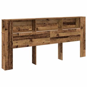 vidaXL Cabinet de Tête de Lit Bois ancien 220 x 18 5 x 102 5 cm