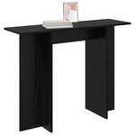 vidaXL Table console Chêne noir 100 x 30 x 75 cm Bois d'ingénierie