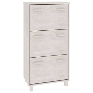 vidaXL Armoire à chaussures HAMAR Blanc 59 5x35x117 cm Bois de pin
