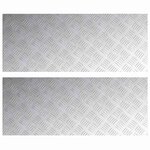 vidaXL Plaques à damier 2 Pièces Argent 100 x 40 cm Aluminium
