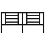 vidaXL Tête de lit Noir 206x4x100 cm Bois de pin massif