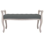 Banc banquette 110 x 45 x 60 cm tissu gris foncé 02_0010658