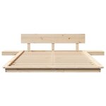 vidaXL Cadre de lit Marron 120 x 200 cm bois