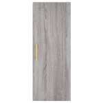 vidaXL Armoire murale sonoma gris 34 5x34x90 cm