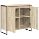 vidaXL Meuble d'appoint Sonoma 79 x 36 x 75 cm Bois d'ingénierie
