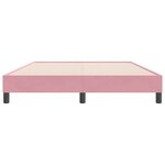 vidaXL Cadre de lit sans matelas rose 160x220 cm velours