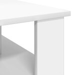 vidaXL Table basse Blanc 90 x 50 x 40 cm Bois d'ingénierie