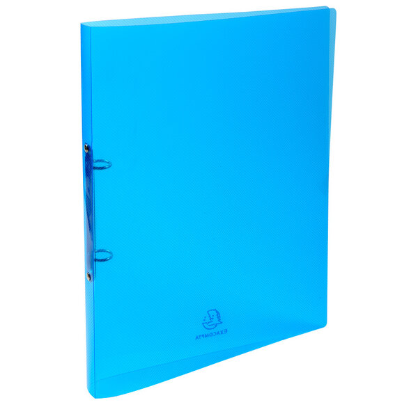 Classeur 2 anneaux 15 mm polypropylène Crystal colours - A4, couleurs aléatoires EXACOMPTA