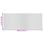 vidaXL Tapis rectangulaire naturel 80x200 cm bambou