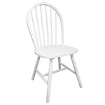 vidaXL Chaises à manger lot de 4 blanc bois d'hévéa solide