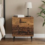 vidaXL Cabinet de chevet Bois ancien 43 x 34 5 x 47 5 cm