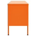 Vidaxl meuble tv orange 105x35x50 cm acier