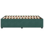 vidaXL Cadre de lit vert foncé 120x190 cm velours