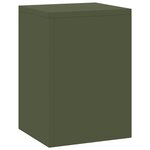 vidaXL Support de Plante 2 Pièces Vert olive 24 x 24 x 35 cm Acier