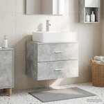 vidaXL Meuble de Salle de Bain Suspendu Gris béton 62 5 x 44 5 x 50 cm