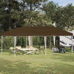 vidaXL Tente de fête pop-up 575 x 290 x 245 cm Taupe