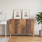 vidaXL Buffet Bois ancien 89 x 34 5 x 60 cm Bois d'ingénierie