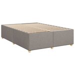 vidaXL Sommier à lattes de lit avec matelas Taupe 140x190 cm Tissu