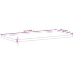 vidaXL Dessus de bureau 100x50x2 5 cm bois massif de hêtre